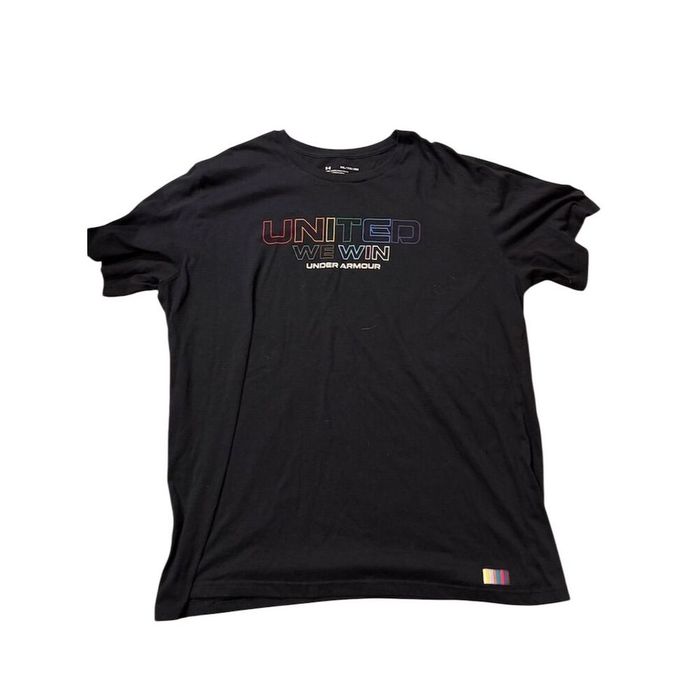 Under Armour Women's Pride T-Shirt 2XL Blue Short Sleeve Casual